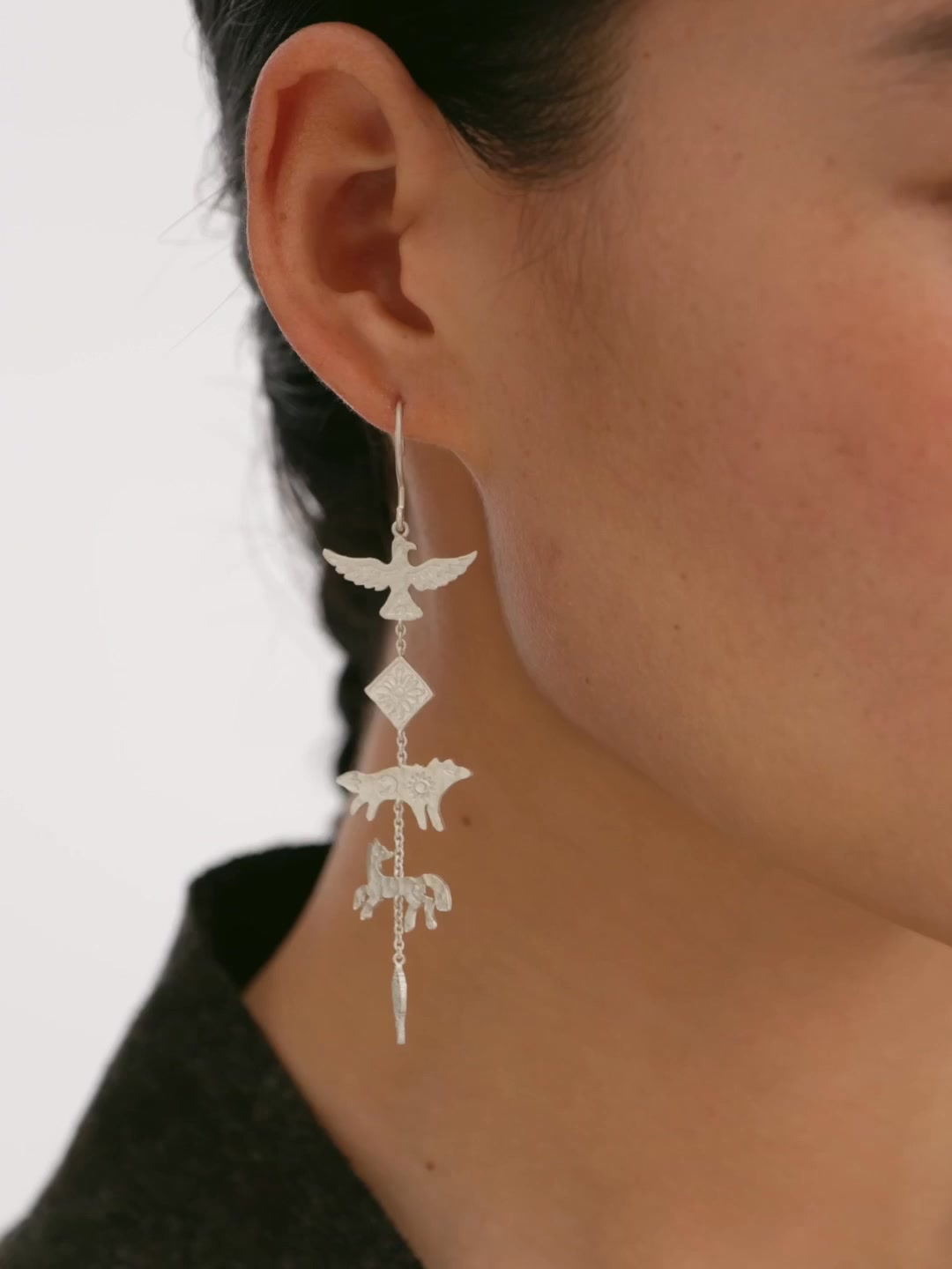 Explore the Nomadism Mountain Cloud Earrings