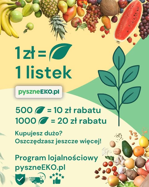 Anúncio de Pyszneeko.pl - Żywność Ekologiczna
