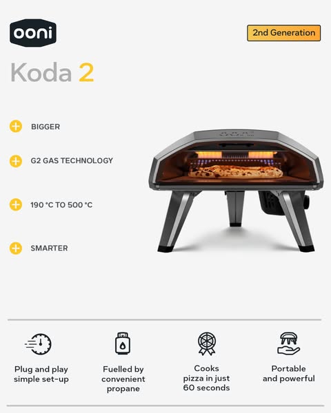 Discover the Koda 2 Gas Powered Pizza Oven