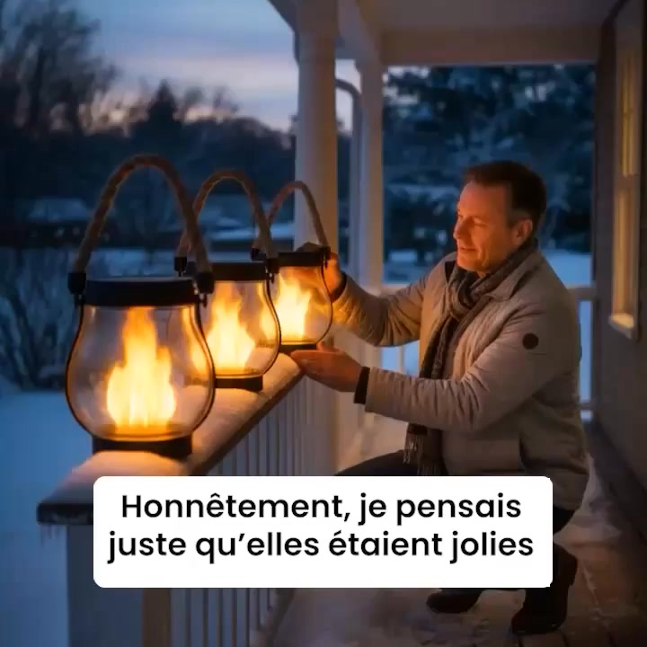 Lanterne à Flammes Solaires
