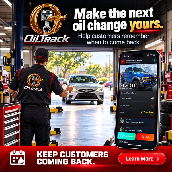 Be Their First Choice for the Next Oil Change
