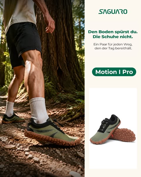 Von Stadt bis Wald. Ein Schuh.