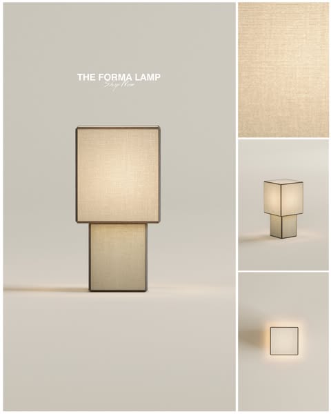 Forma Portable Lamp | Linen