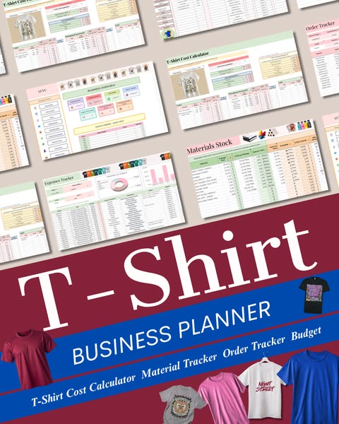 T-Shirt Business Planner