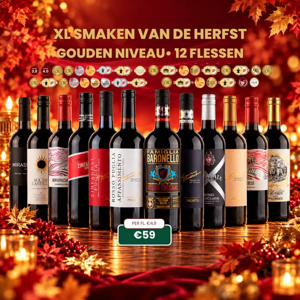 12 flessen voor €59