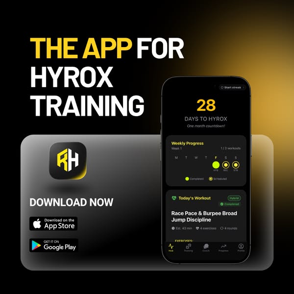 Want to crush your next HYROX race? Get daily workouts tailored to your fitness level