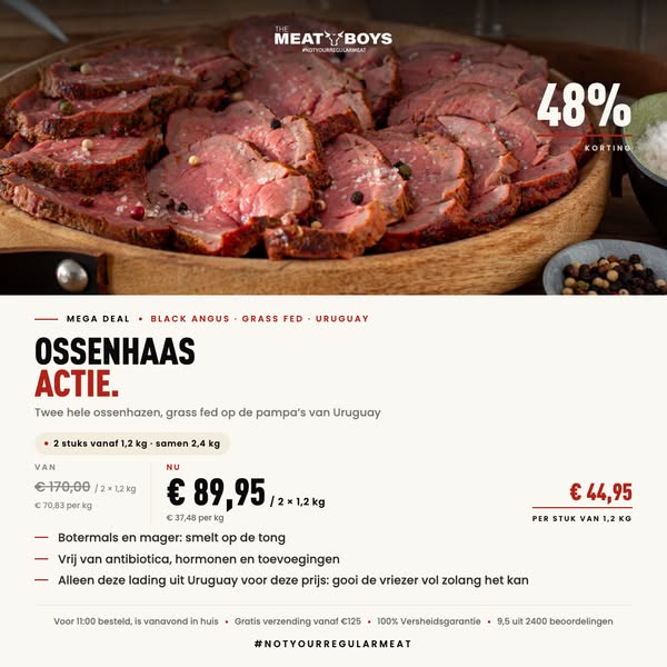 Deze deal komt niet terug.