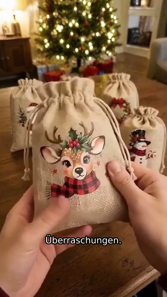 Weihnachtsbeutel für kleine Geschenke