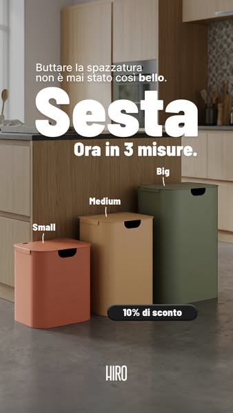 10% su tutta la linea Sesta: Il cestino che non nascondi!