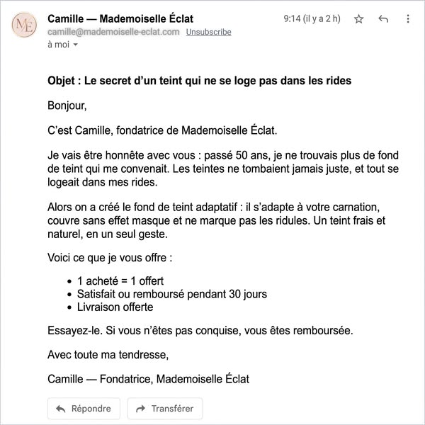 −50 % + cadeaux offerts !