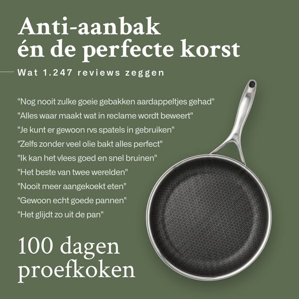 100% PFAS-vrije pannen