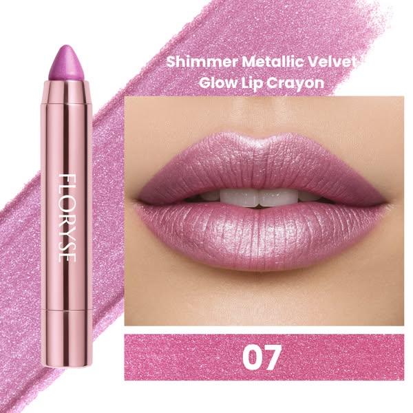 Shimmer Metallic Velvet Glow Lip Crayon