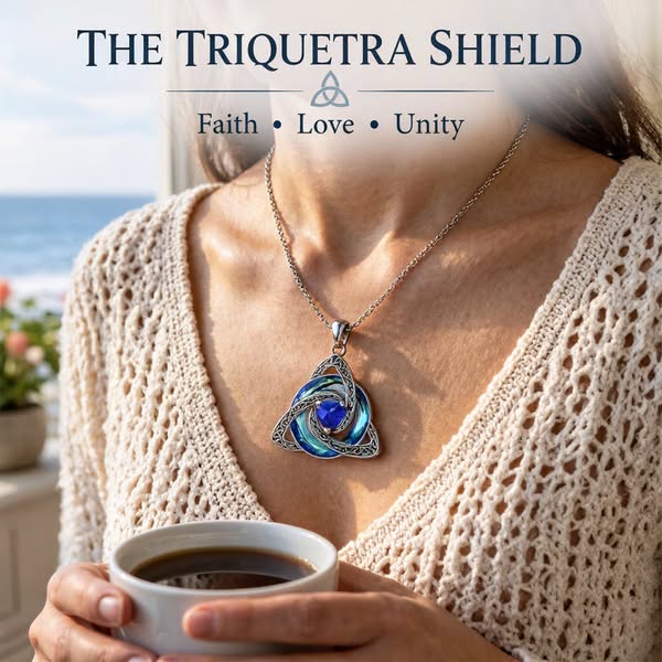 Last Day Only＄19.99 Celtic Birthstone Shield: Wear Your Protection & Story - January / Garnet / Every order comes with a beautiful gi