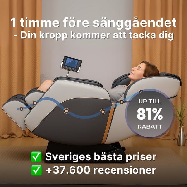 Spara upp till 81% på massagestolar!