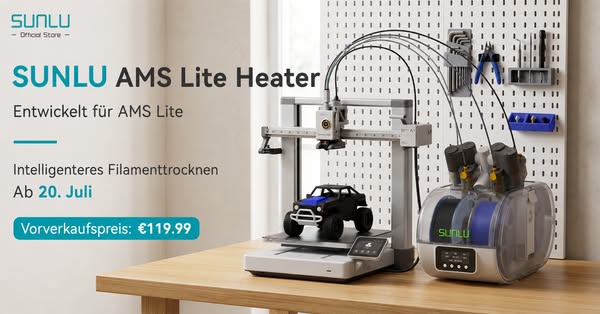 SUNLU Official DE Store | SUNLU AMS Lite Heater – Das Upgrade für dein Bambu Lab AMS Lite