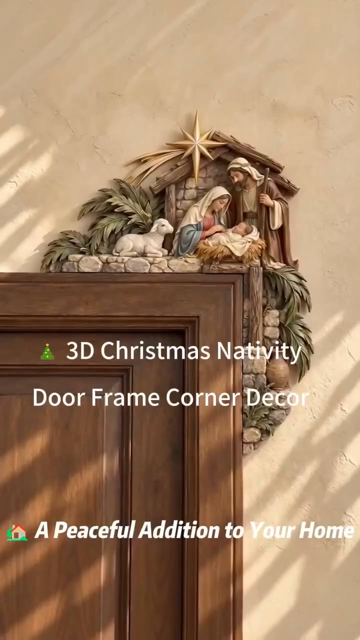 Christmas Nativity Door Frame Corner Decor — A Meaningful Holiday Accent