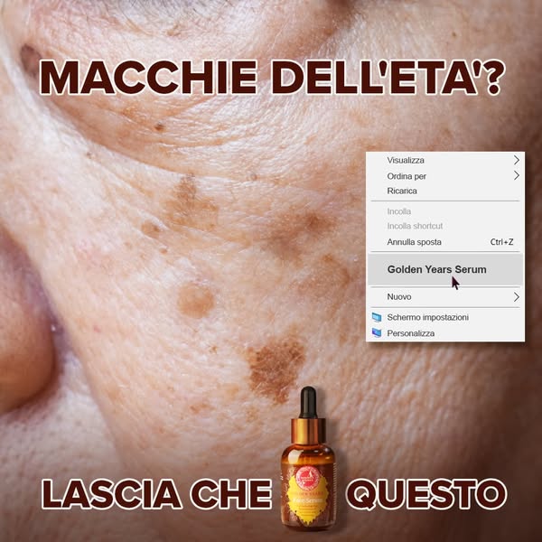 Fai clic con il pulsante destro del mouse per eliminare l'aspetto delle macchie dell'età