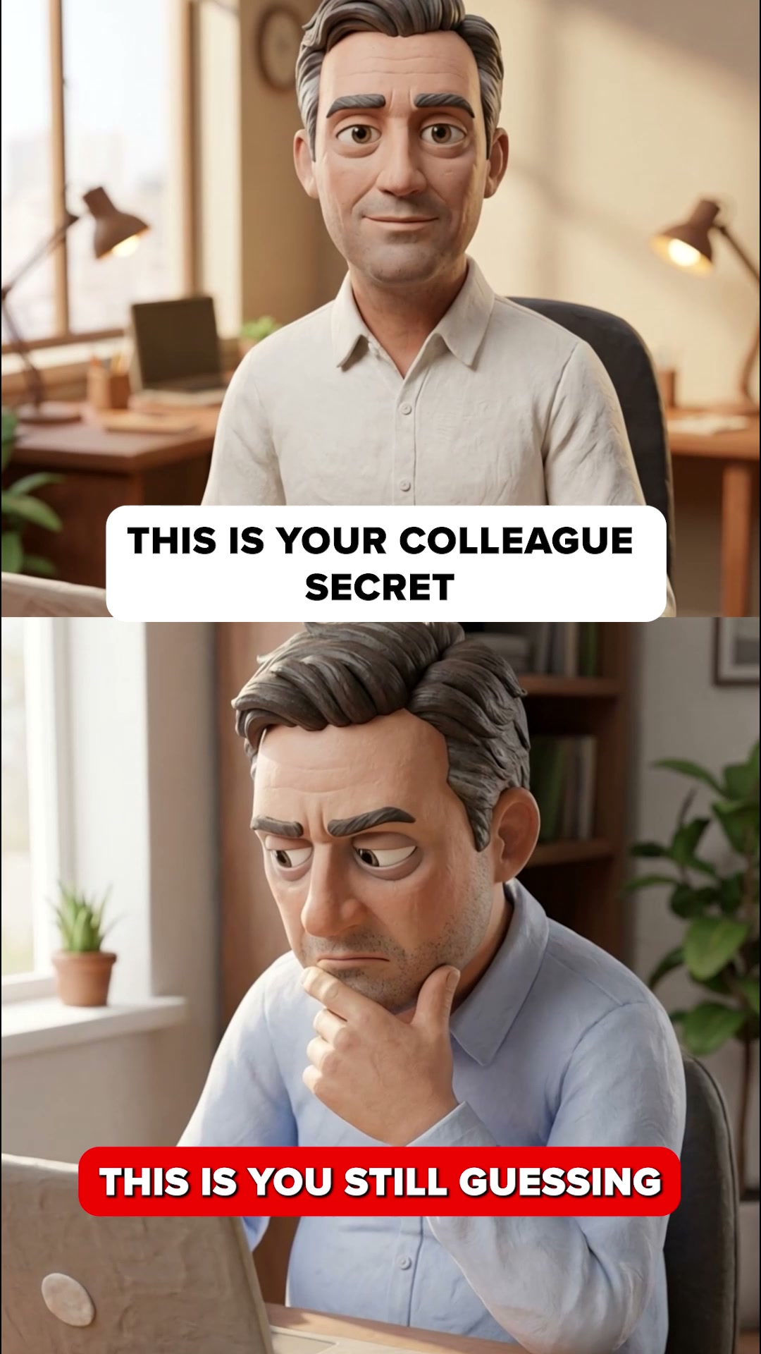 This is you. And this is your colleague.
