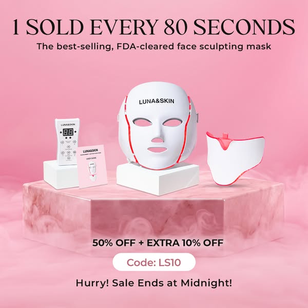 7 LED Colours + Microcurrent for Firm, Lifted Skin