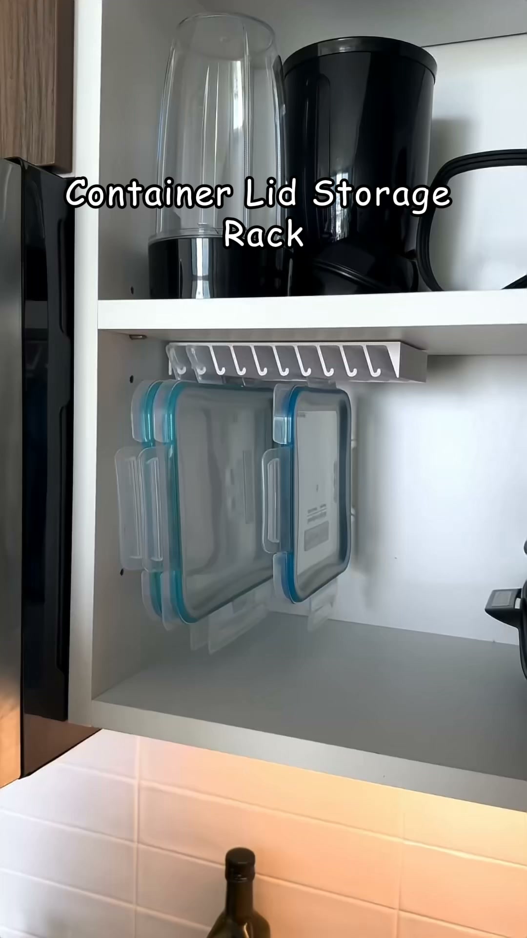 Container Lid Storage Rack