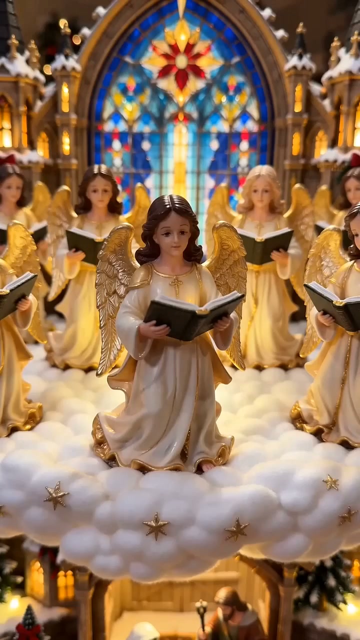 Bethlehem Angel Choir | Lighted Rotating Nativity Village