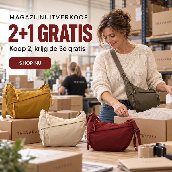 MAGAZIJNUITVERKOOP: 2+1 GRATIS