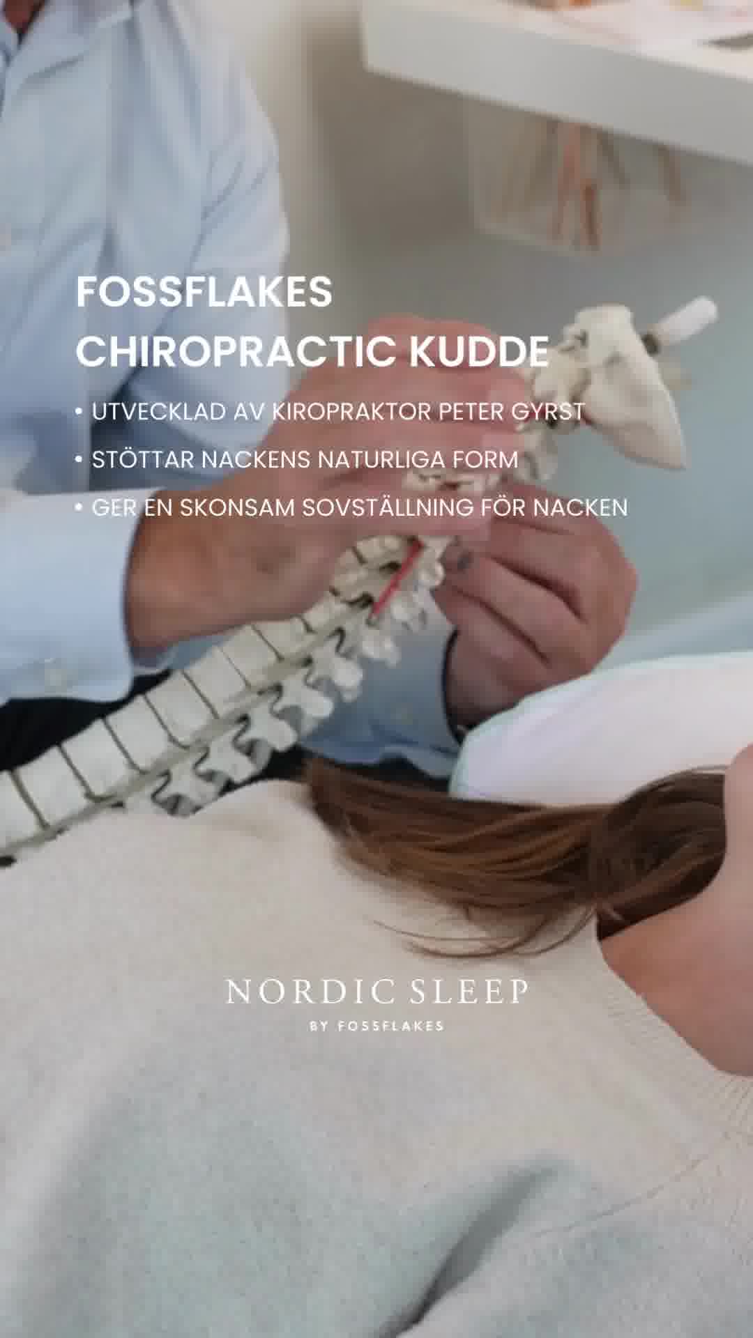 Kudde utvecklad av en dansk kiropraktor