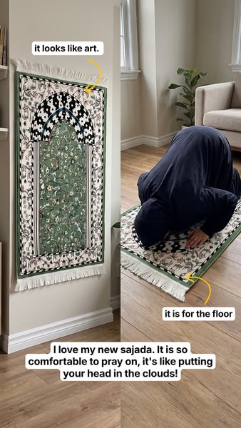 The mat that ends knee pain in salah.