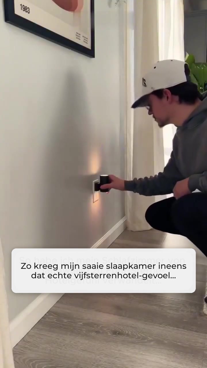De lamp die 's avonds vanzelf aangaat