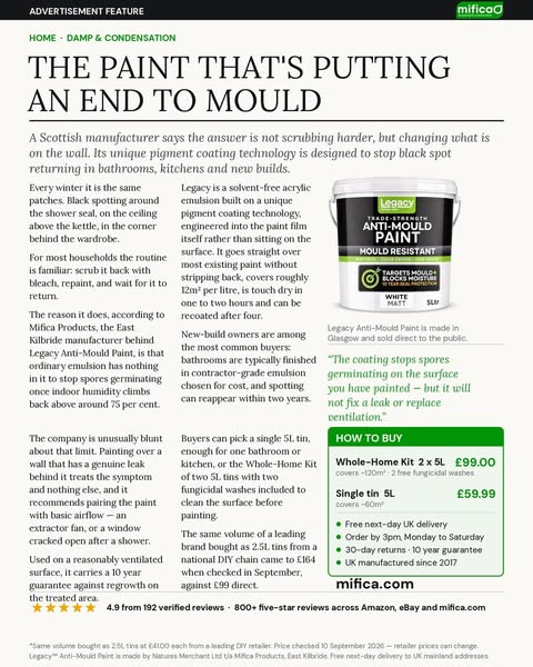 The paint that's putting an end to mould