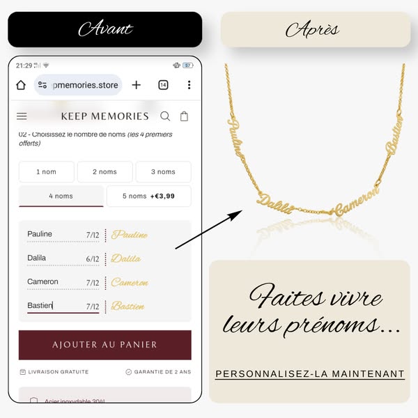 Les personnes les plus importantes, toujours avec vous.