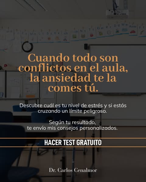 Si entras en clase en modo ALERTA es una señal