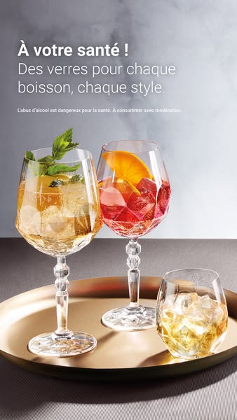 Verres pro, parfaits pour la gastronomie