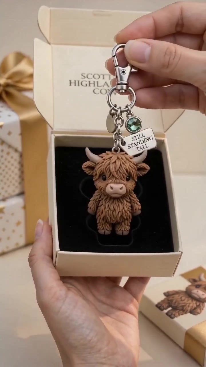A Little Highland Cow For You Keychain