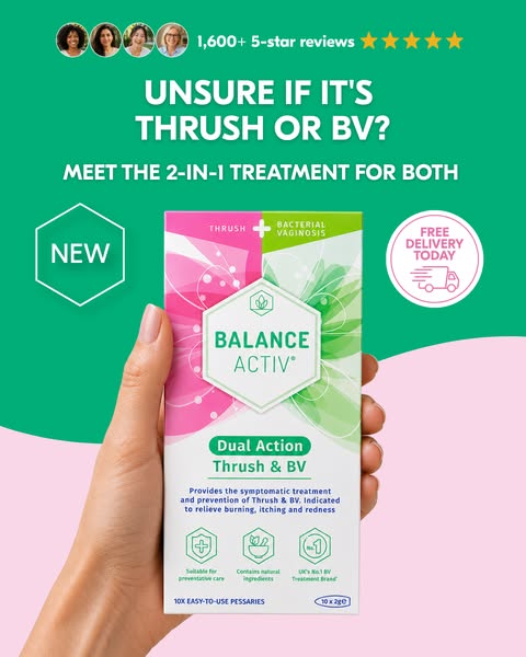 New 2-in-1 Thrush & BV Treatment