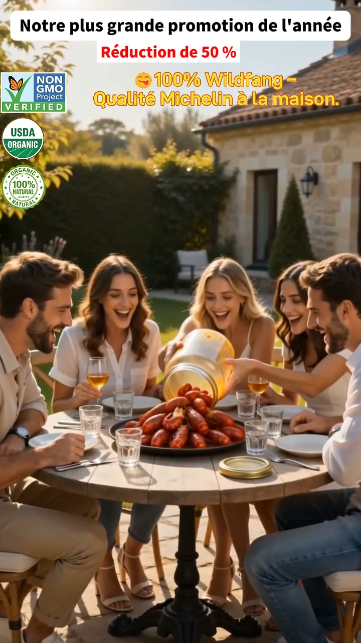 "100% pêche sauvage, prêtes à déguster. Qualité restaurant, -50% cette semaine. USDA Organic."