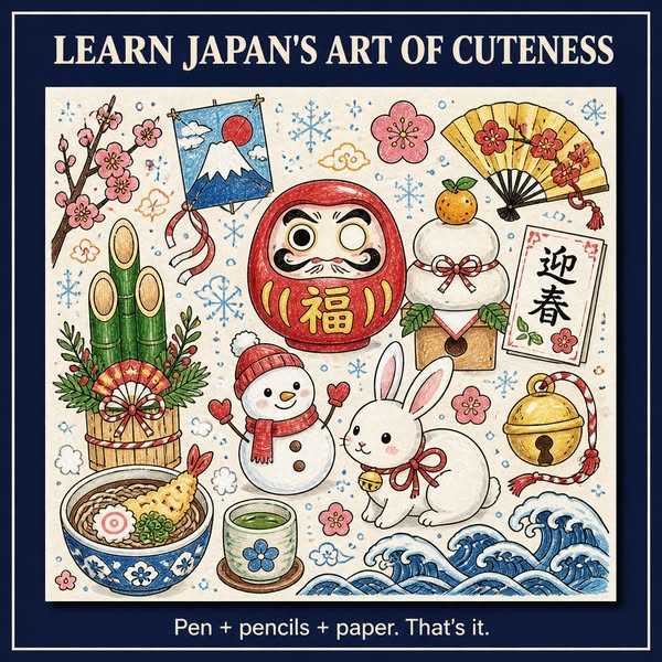 Learn The Art Of Japanese Kawaii Doodling