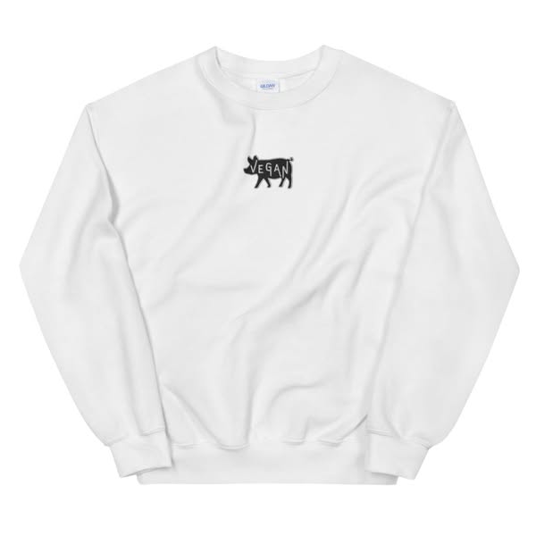VEGAN Unisex Embroidered Sweatshirt