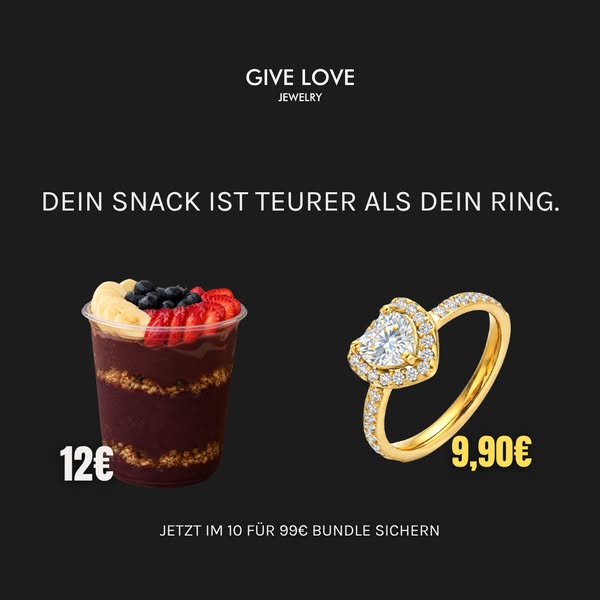 9,90€ pro Schmuckstück