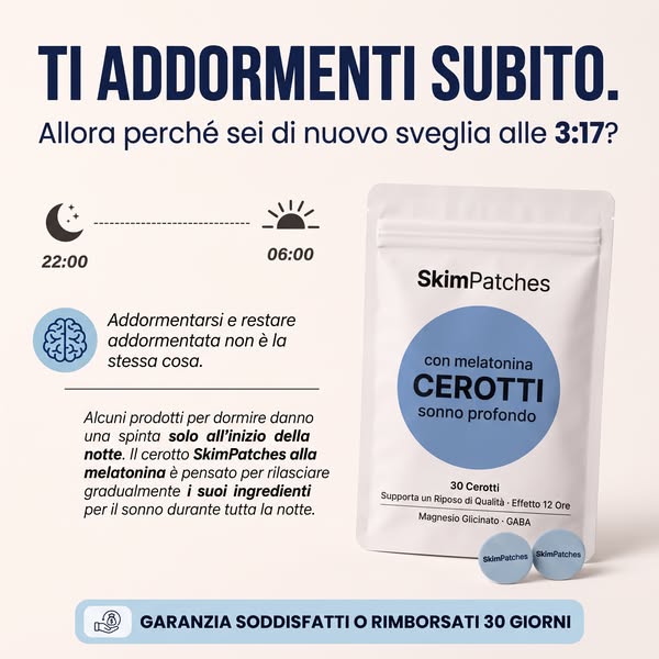 Non è la melatonina. È come viene rilasciata.