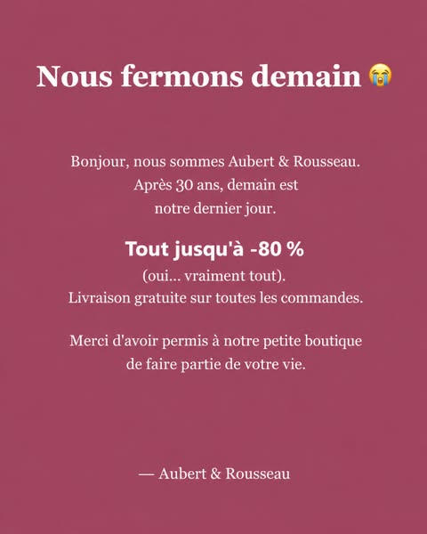 Stock Limité