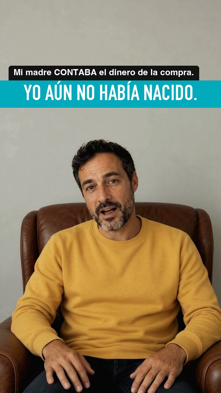 Mi madre contaba el dinero de la compra