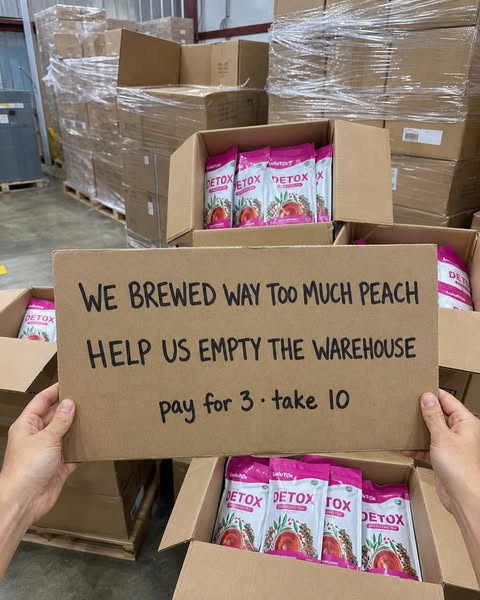 We made too much. Pay for 3, take 10.