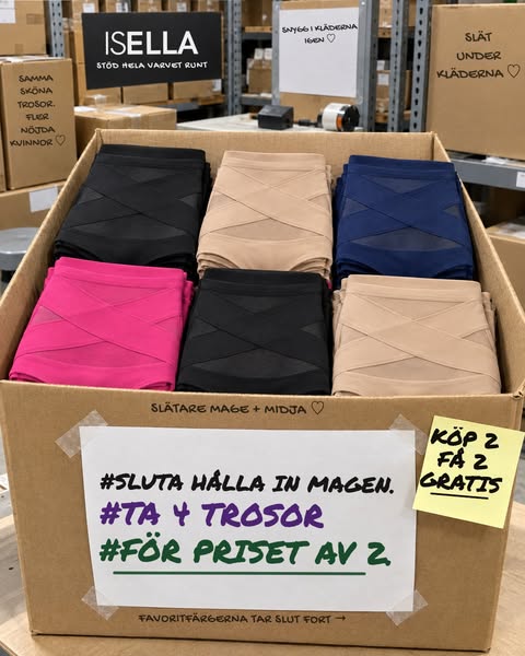 Platt mage från första dagen