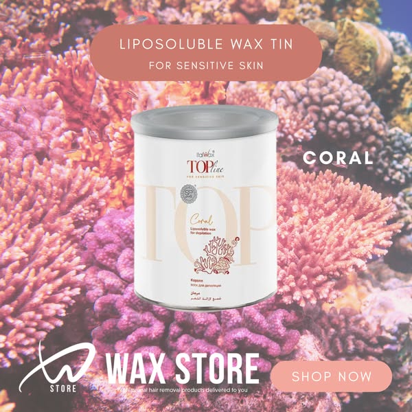 Coral Synthetic Wax Tin | Top Line