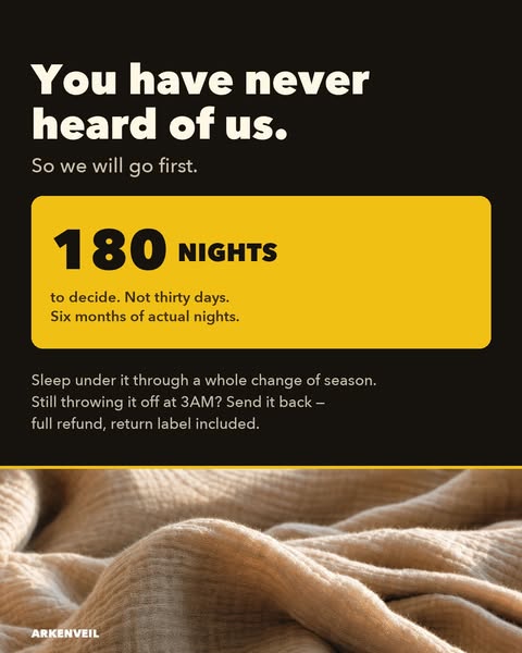 180 nights. Then decide.