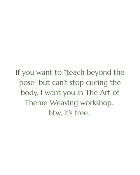 Free Yoga Teacher Workshop