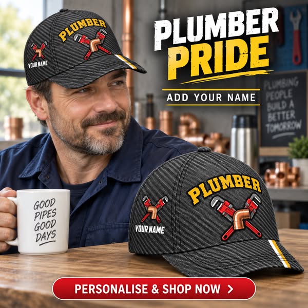 Plumber Carbon Stripe: Add Your Name