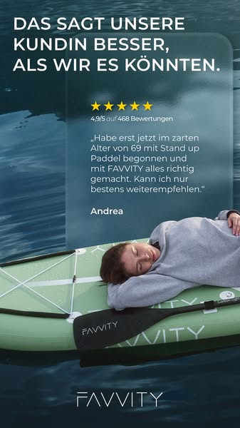 Favvity SUP Board – Performance, die dich auf dem Wasser trägt
