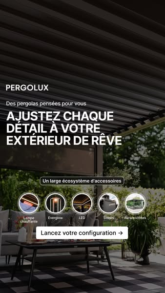 Votre pergola sur mesure en 3 clics